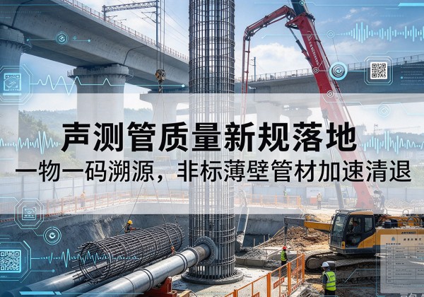 霸州声测管质量新规落地，一物一码溯源，非标薄壁管材加速清退